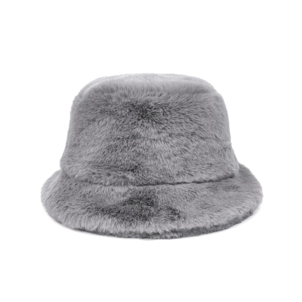 3361 Faux Fur Winter Bucket Hat Fluffy Warm Hat Furry Fisherman Hats